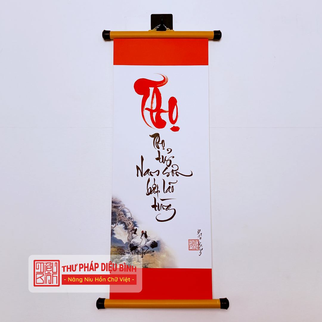 Combo 3 Liễn giấy thư pháp chữ Phúc, Lộc, Thọ - Size bé – Biểu tượng bình an & thịnh vượng cho cuộc sống viên mãn - Diệu Bình Thư pháp