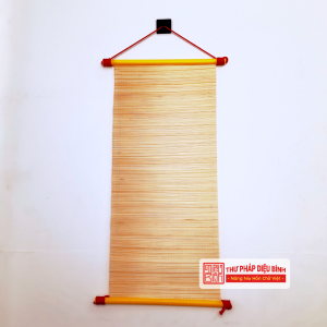 Liễn mành tre chữ Tâm, góc chụp 6