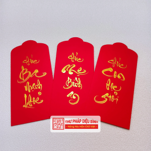 Combo 10 bao lì xì đỏ, góc chụp 10