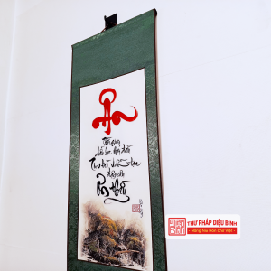 Liễn bo lụa tặng thầy cô, góc chụp 4