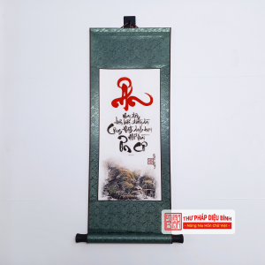 Liễn bo lụa tặng thầy cô, góc chụp 13