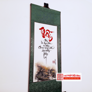 Liễn bo lụa tặng thầy cô, góc chụp 10
