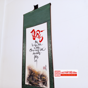 Liễn bo lụa tặng thầy cô, góc chụp 11