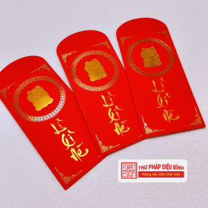 Combo 10 bao lì xì dập viền kim, góc chụp 2