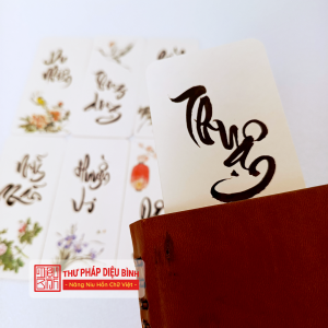 Combo 10 bookmark chữ thư pháp, góc chụp 4